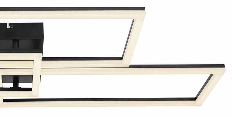 Metalen plafondlamp modern zwart Globo Tiny - Afbeelding 4