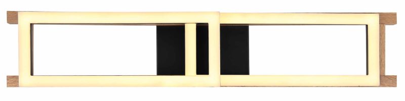Metalen plafondlamp modern zwart Globo Illa - Afbeelding 3