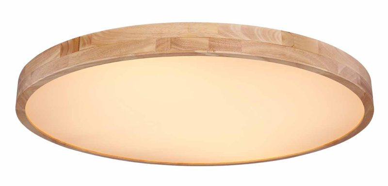 Metalen ronde landelijke plafondlamp naturel Globo Rainer - Afbeelding 3