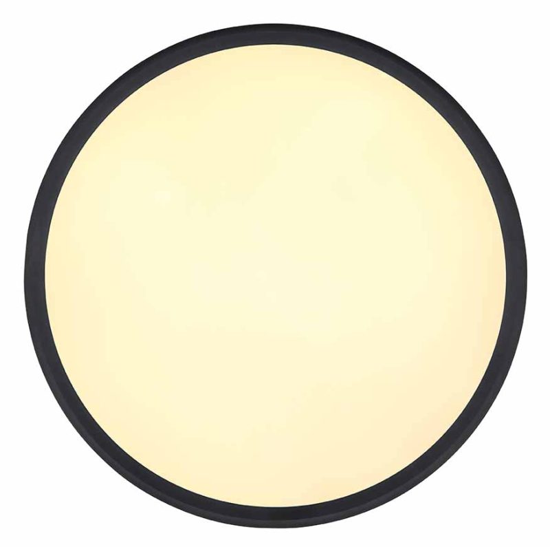 Metalen ronde zwarte plafondlamp modern Globo Belissa - Afbeelding 2