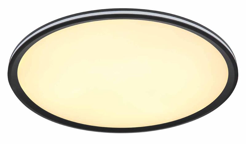 Metalen ronde zwarte plafondlamp modern Globo Belissa - Afbeelding 3