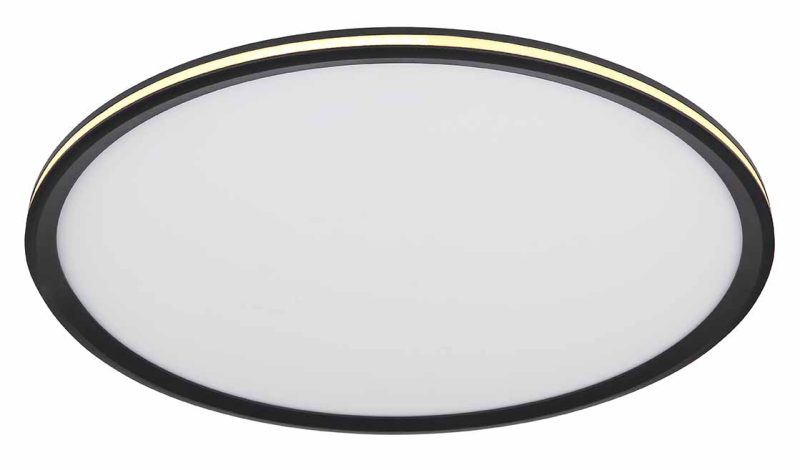 Metalen ronde zwarte plafondlamp modern Globo Belissa - Afbeelding 4