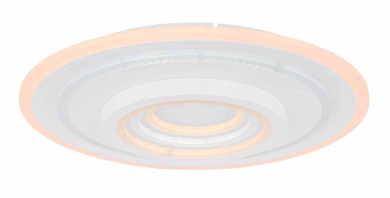 Metalen witte moderne plafondlamp rond Globo Bafur - Afbeelding 4