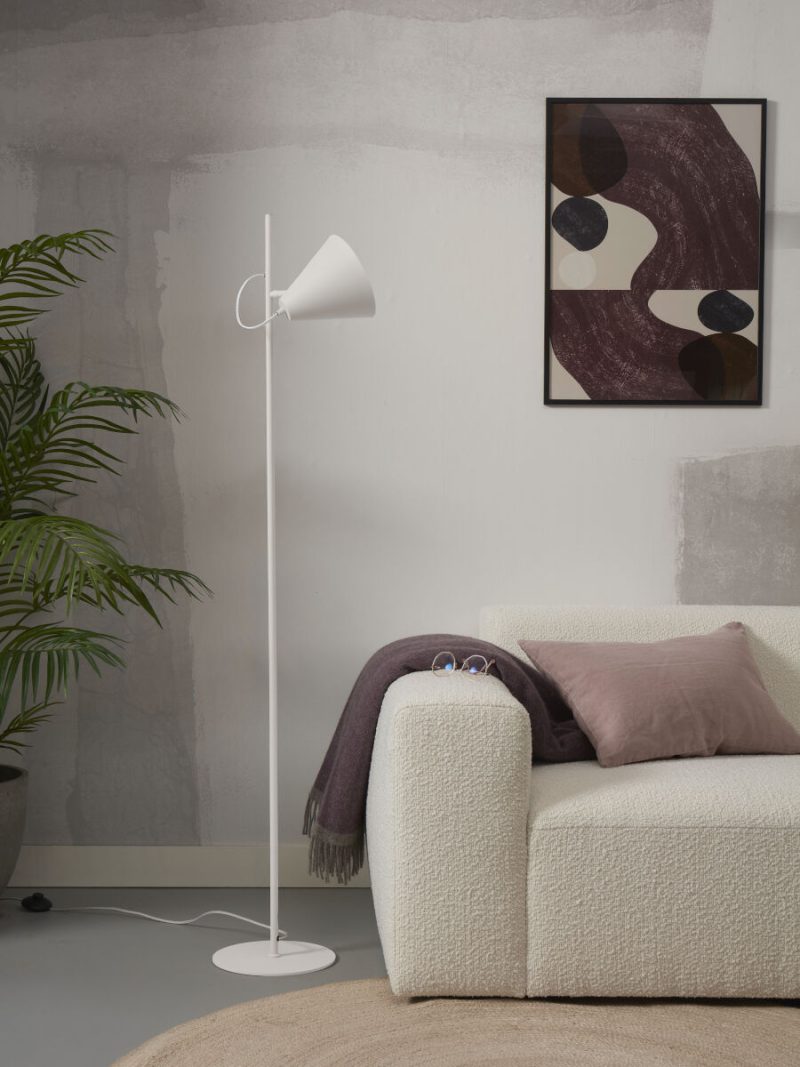 Metalen witte vloerlamp retro It's About RoMi Lisbon - Afbeelding 5