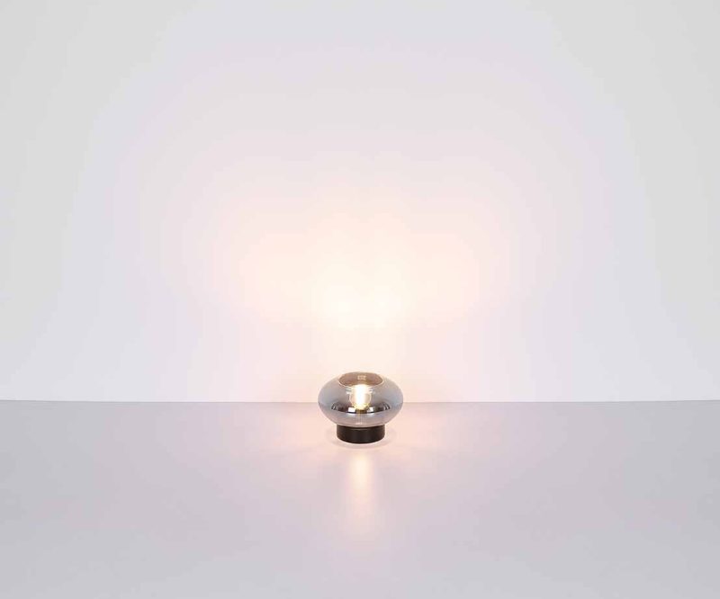 Metalen zwart glazen moderne plafondlamp Globo Shaun - Afbeelding 5