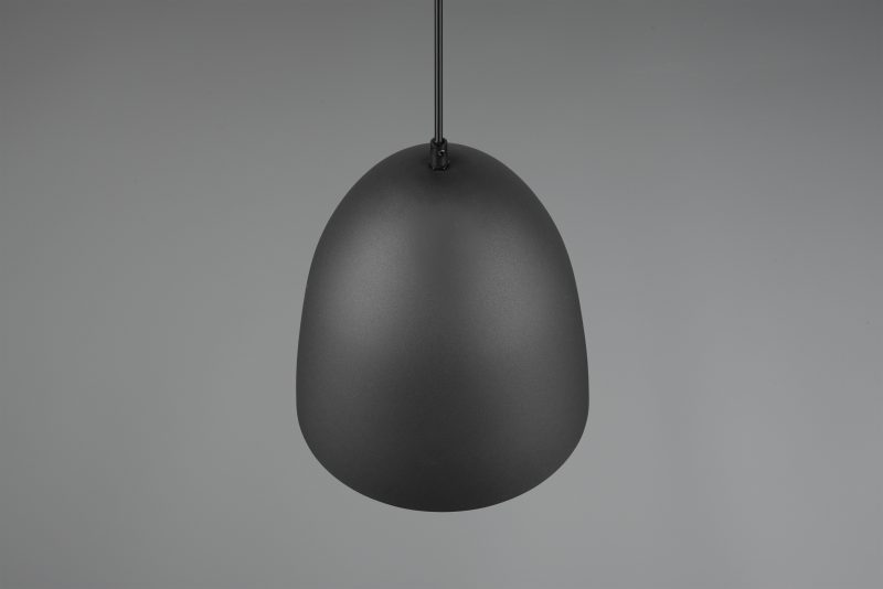 Metalen zwarte hanglamp strakke komvorm Tilda - Afbeelding 2