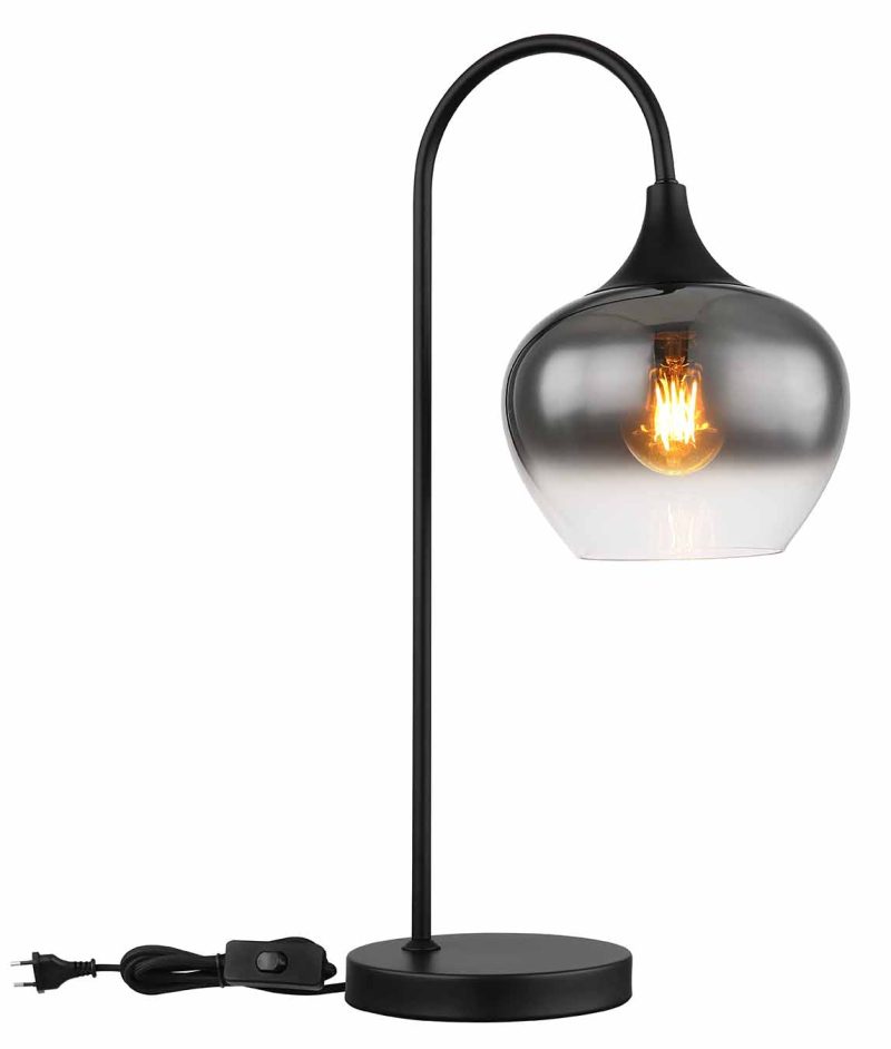 Metalen zwarte moderne tafellamp Globo Maxy - Afbeelding 2