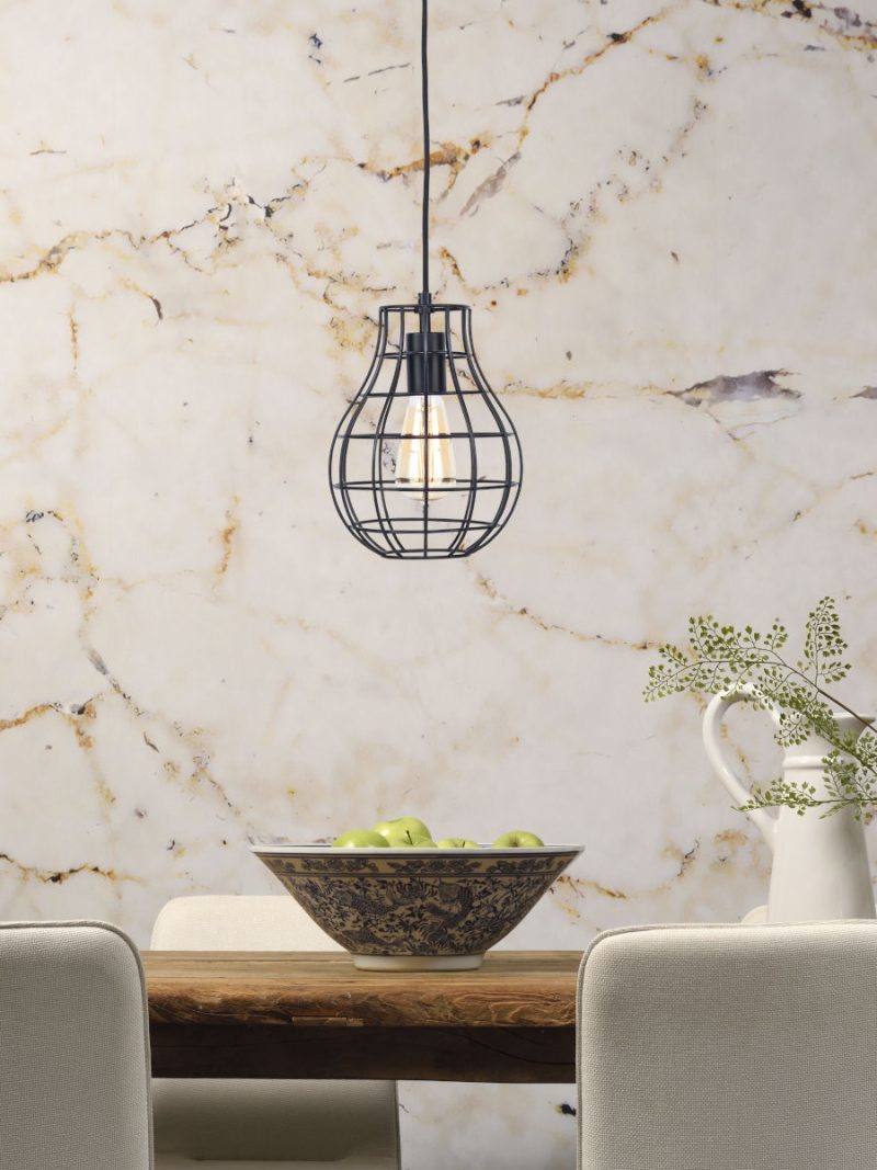 Metalen zwarte retro hanglamp It's About RoMi Pittsburgh - Afbeelding 2