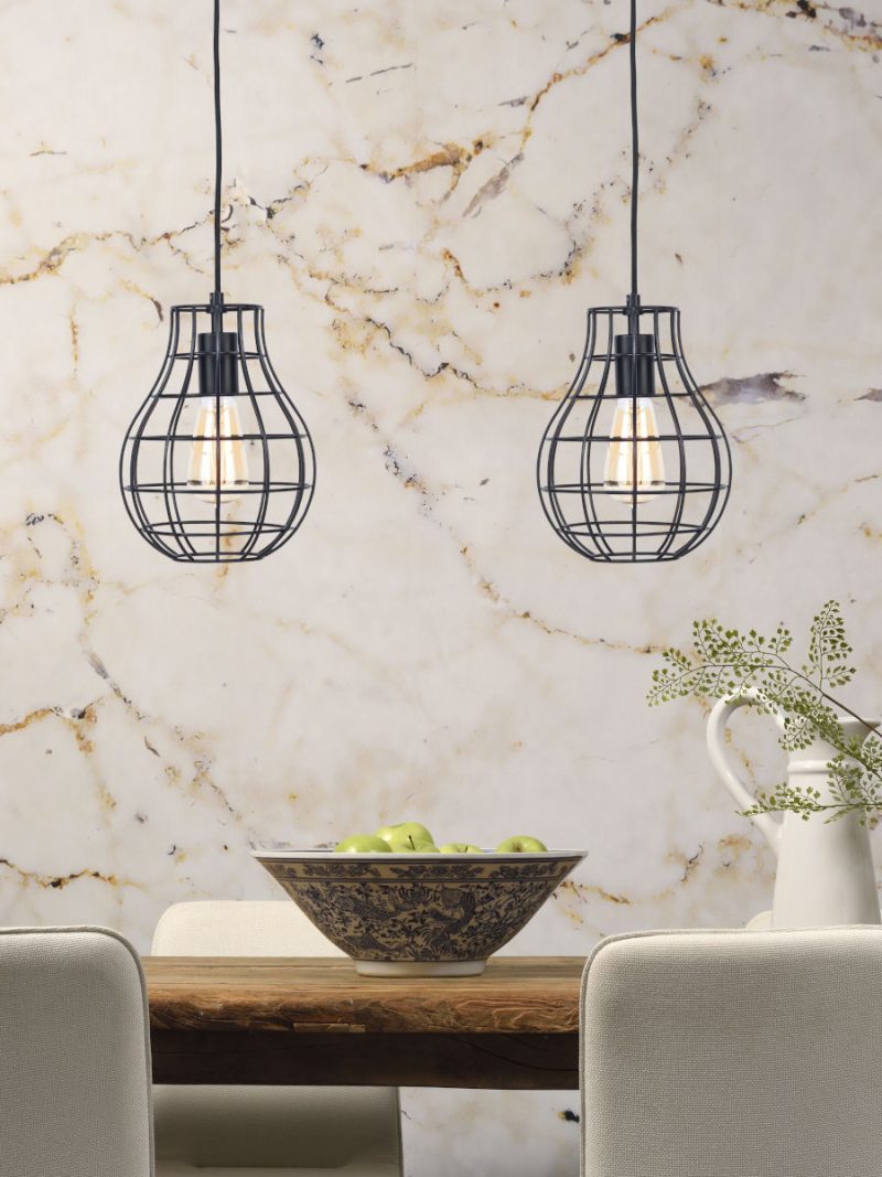 Metalen zwarte retro hanglamp It's About RoMi Pittsburgh - Afbeelding 5