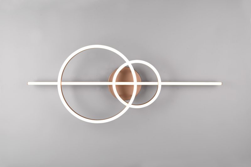 Modern design koperen plafonnière Montilla - Afbeelding 2