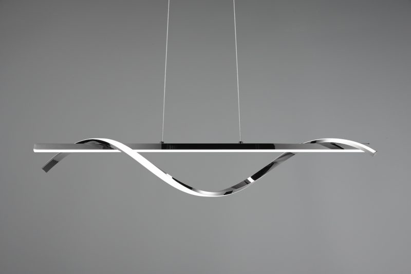 Modern design zilveren hanglamp Isabel - Afbeelding 3