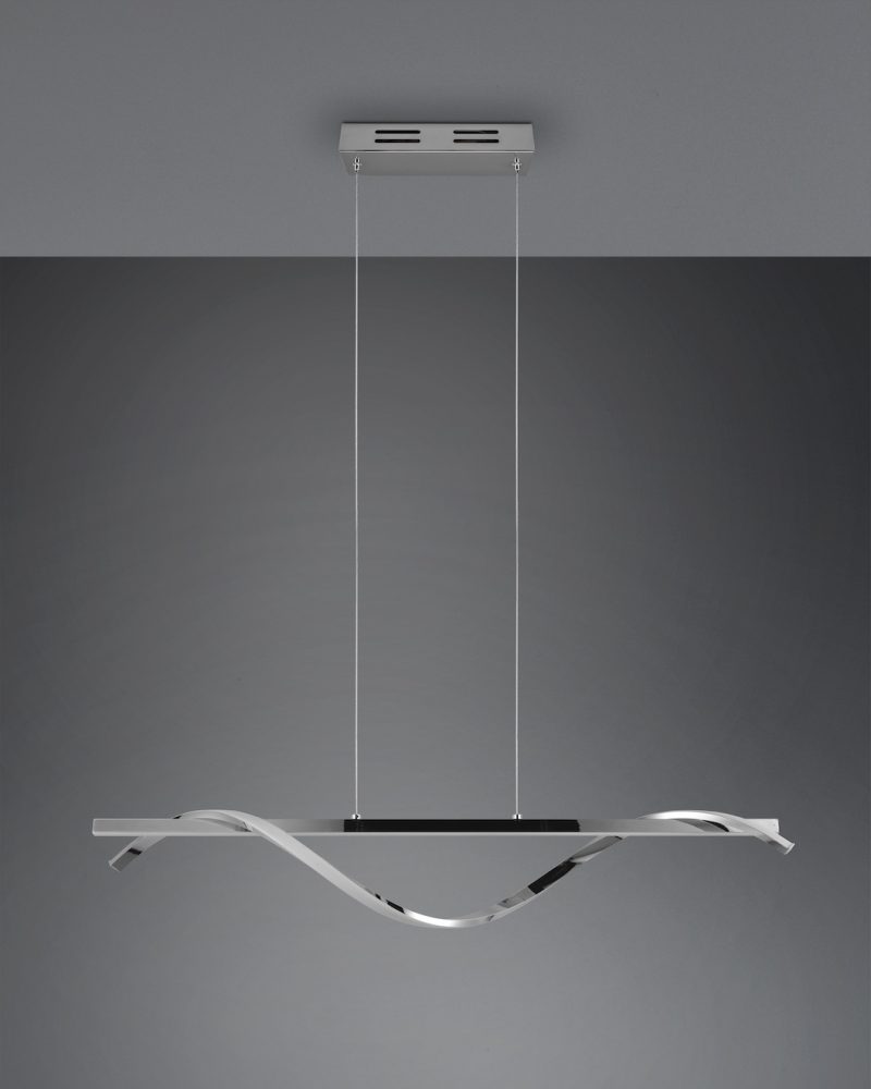 Modern design zilveren hanglamp Isabel - Afbeelding 5
