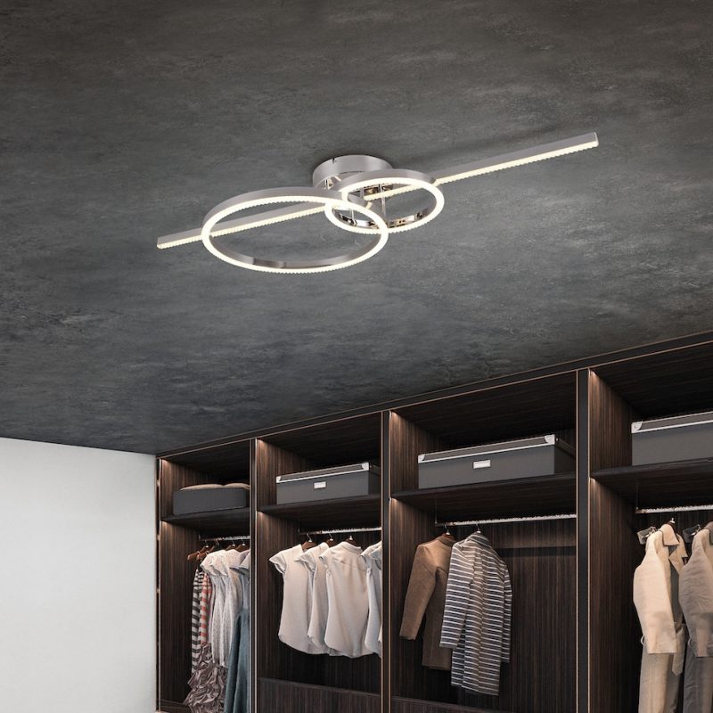Modern design zilveren plafonnière Montilla - Afbeelding 6