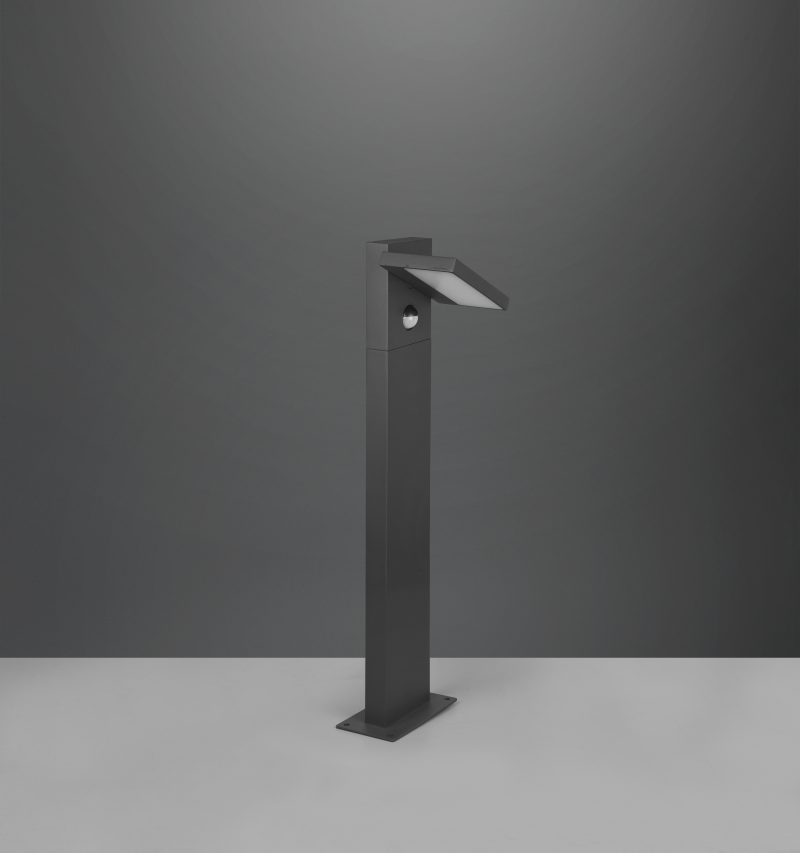 Moderne aluminium antracieten vloerlamp Horton - Afbeelding 2