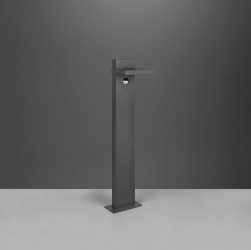 Moderne aluminium antracieten vloerlamp Horton - Afbeelding 3