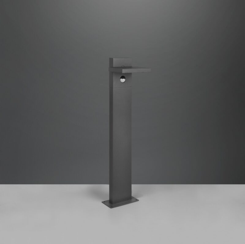 Moderne aluminium antracieten vloerlamp Horton - Afbeelding 3