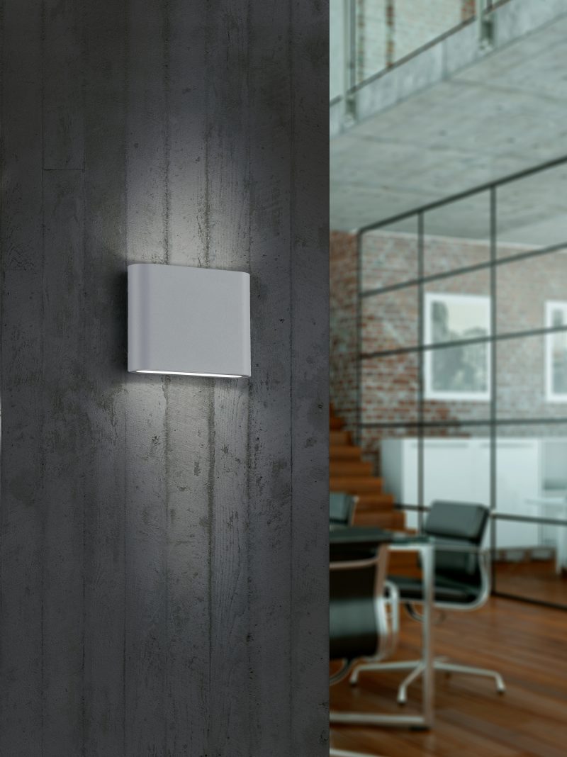 Moderne aluminium vierkante wandlamp Thamesii - Afbeelding 2