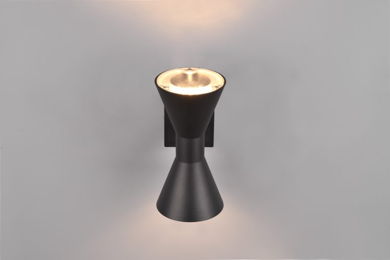 Moderne aluminium wandlamp zwart Ardas - Afbeelding 3