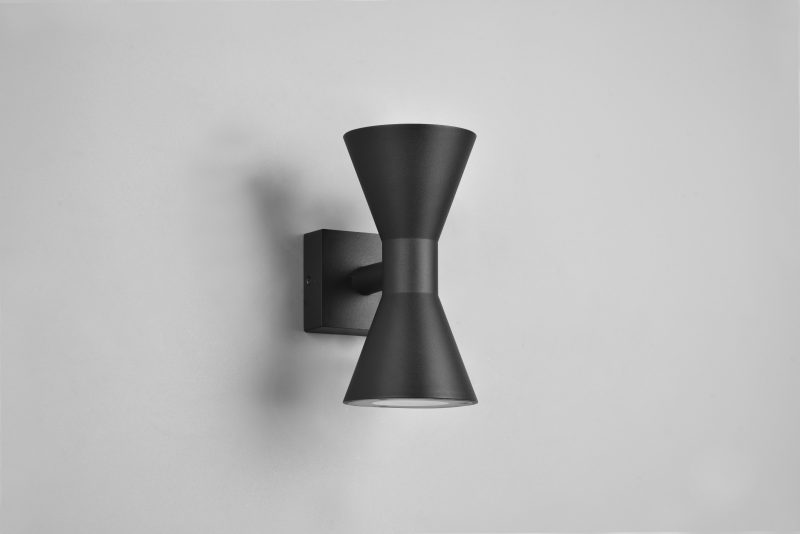 Moderne aluminium wandlamp zwart Ardas - Afbeelding 4