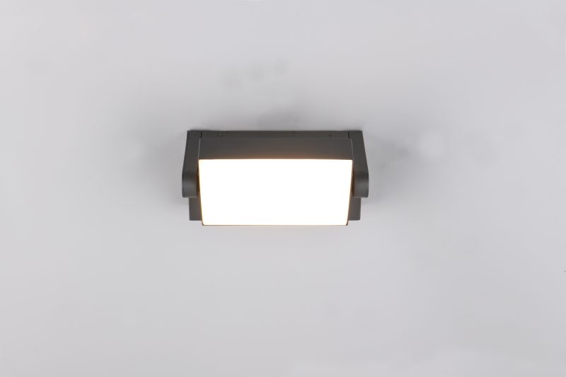 Moderne antracieten wandlamp rechthoekig Kansas - Afbeelding 5