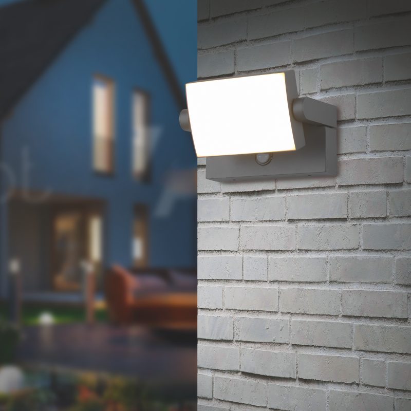 Moderne antracieten wandlamp rechthoekig Kansas - Afbeelding 6