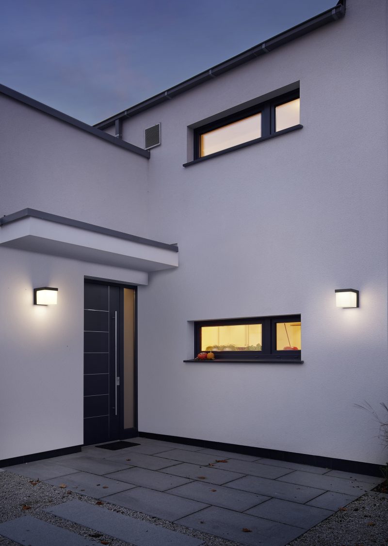 Moderne antracieten wandlamp vierkant Yangtze - Afbeelding 2