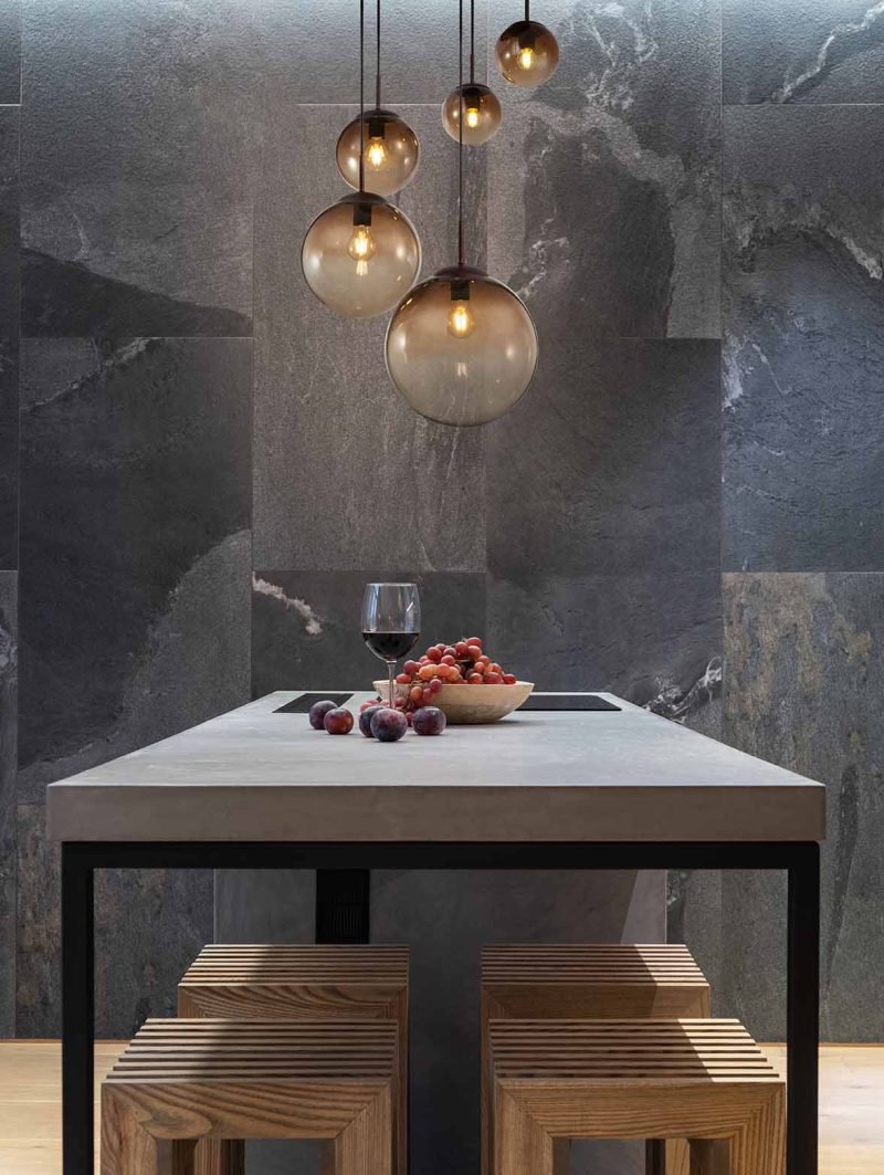 Moderne bruine bollen hanglamp Globo Varus - Afbeelding 4