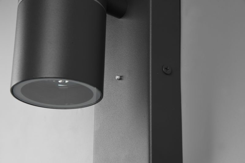 Moderne buiten wandlamp antraciet schemersensor Laredo - Afbeelding 2