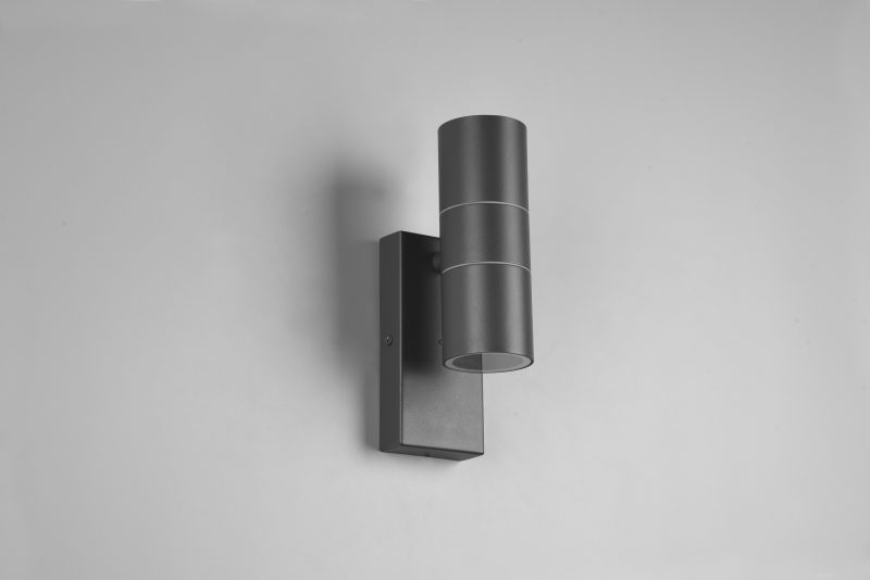 Moderne buiten wandlamp antraciet schemersensor Laredo - Afbeelding 3