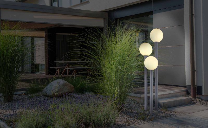 Moderne buitenlampen aluminium staal Globo Laura - Afbeelding 3