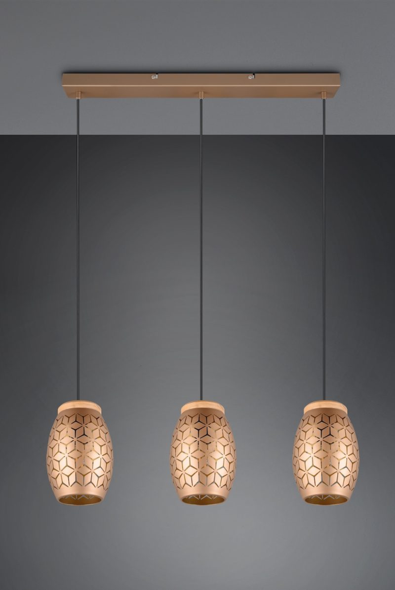 Moderne gouden hanglampen trio Bidar - Afbeelding 5