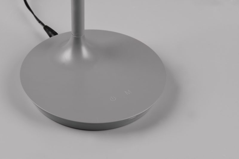 Moderne grijze tafellamp gebogen armatuur Toro - Afbeelding 2