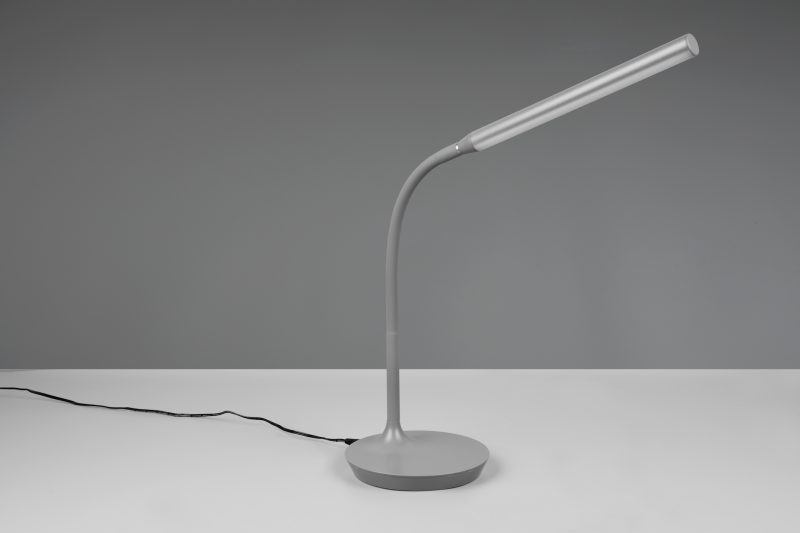 Moderne grijze tafellamp gebogen armatuur Toro - Afbeelding 5