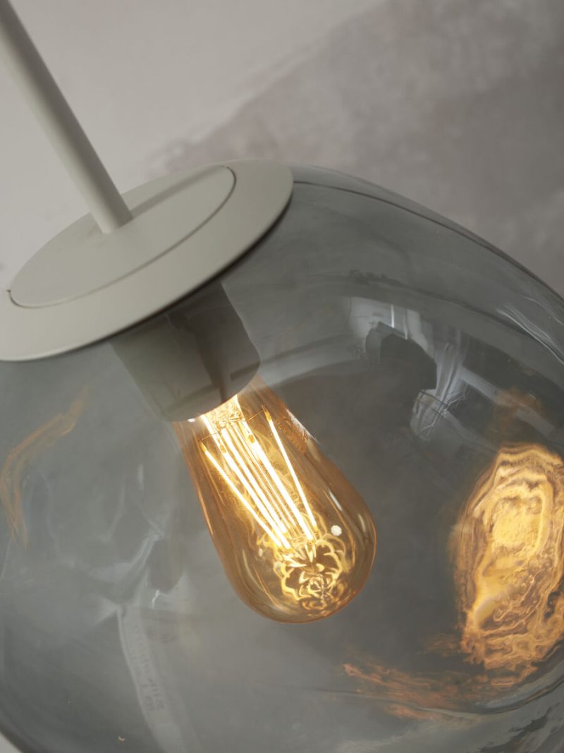 Moderne hanglamp grijs metaal-glas It's About RoMi Helsinki - Afbeelding 3