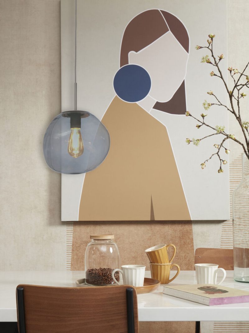 Moderne hanglamp grijs metaal-glas It's About RoMi Helsinki - Afbeelding 9