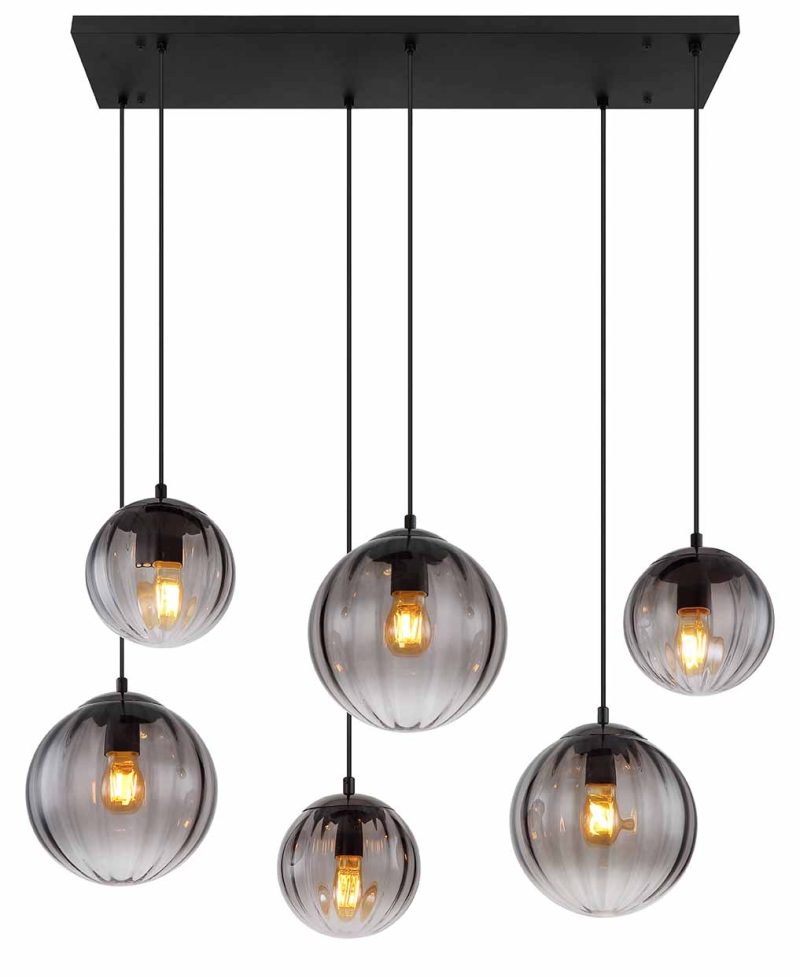 Moderne hanglamp zwarte bollen Globo Dallerta - Afbeelding 2