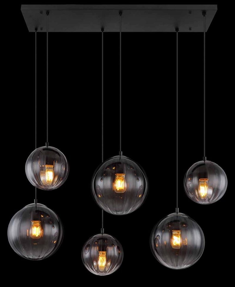 Moderne hanglamp zwarte bollen Globo Dallerta - Afbeelding 5