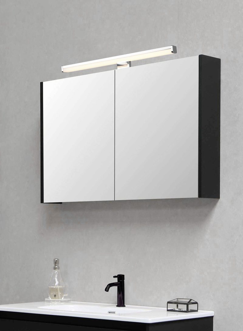 Moderne kunststof wandlamp chroom Lino - Afbeelding 6
