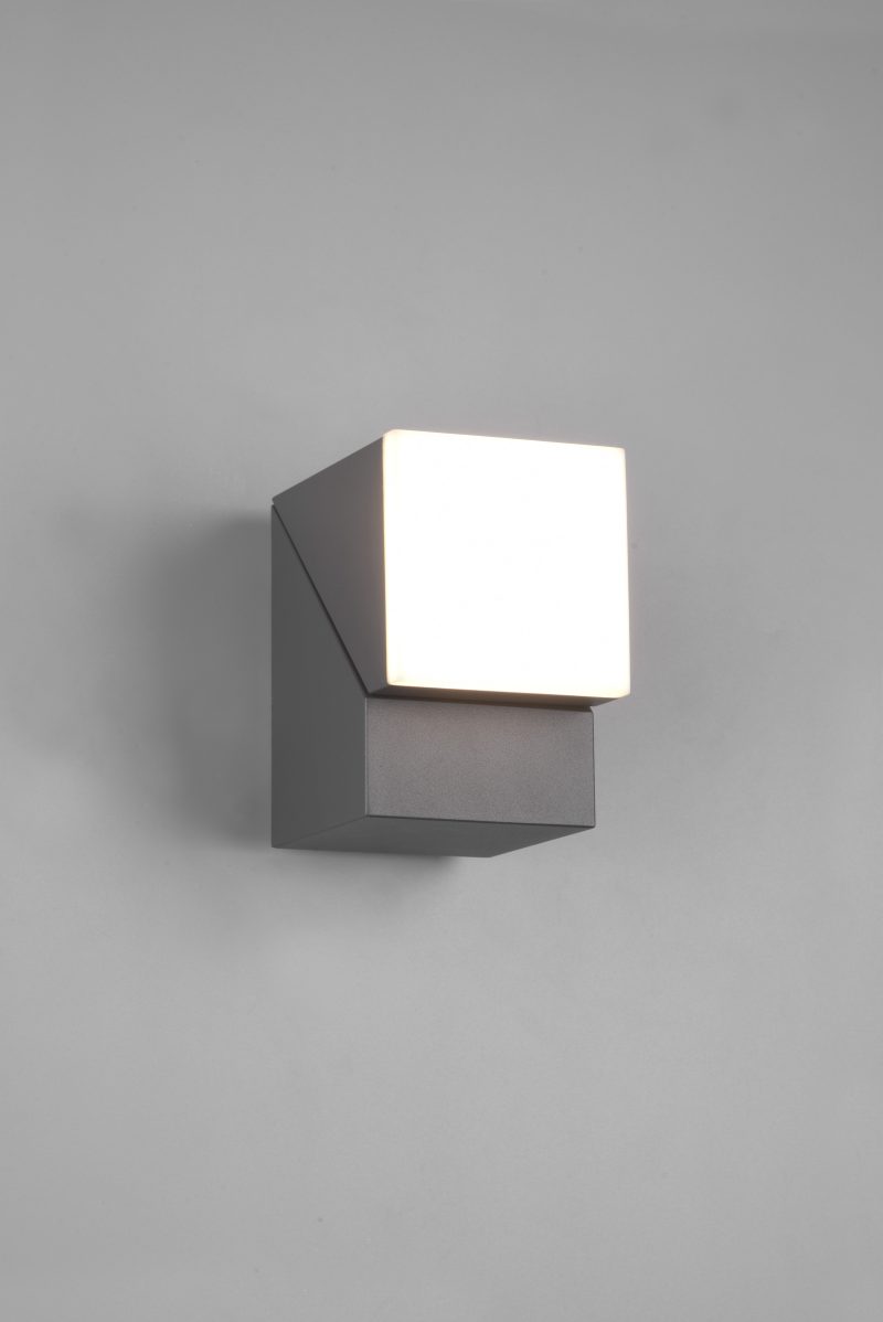 Moderne langwerpige wandlamp antraciet Avon - Afbeelding 2