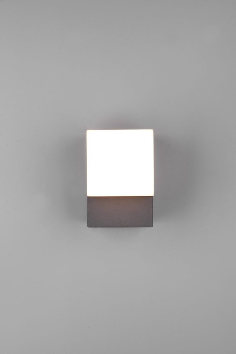 Moderne langwerpige wandlamp antraciet Avon - Afbeelding 5