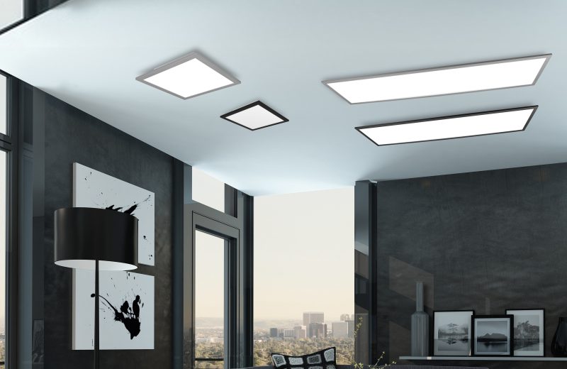Moderne metalen antracieten plafonnière Alpha - Afbeelding 2