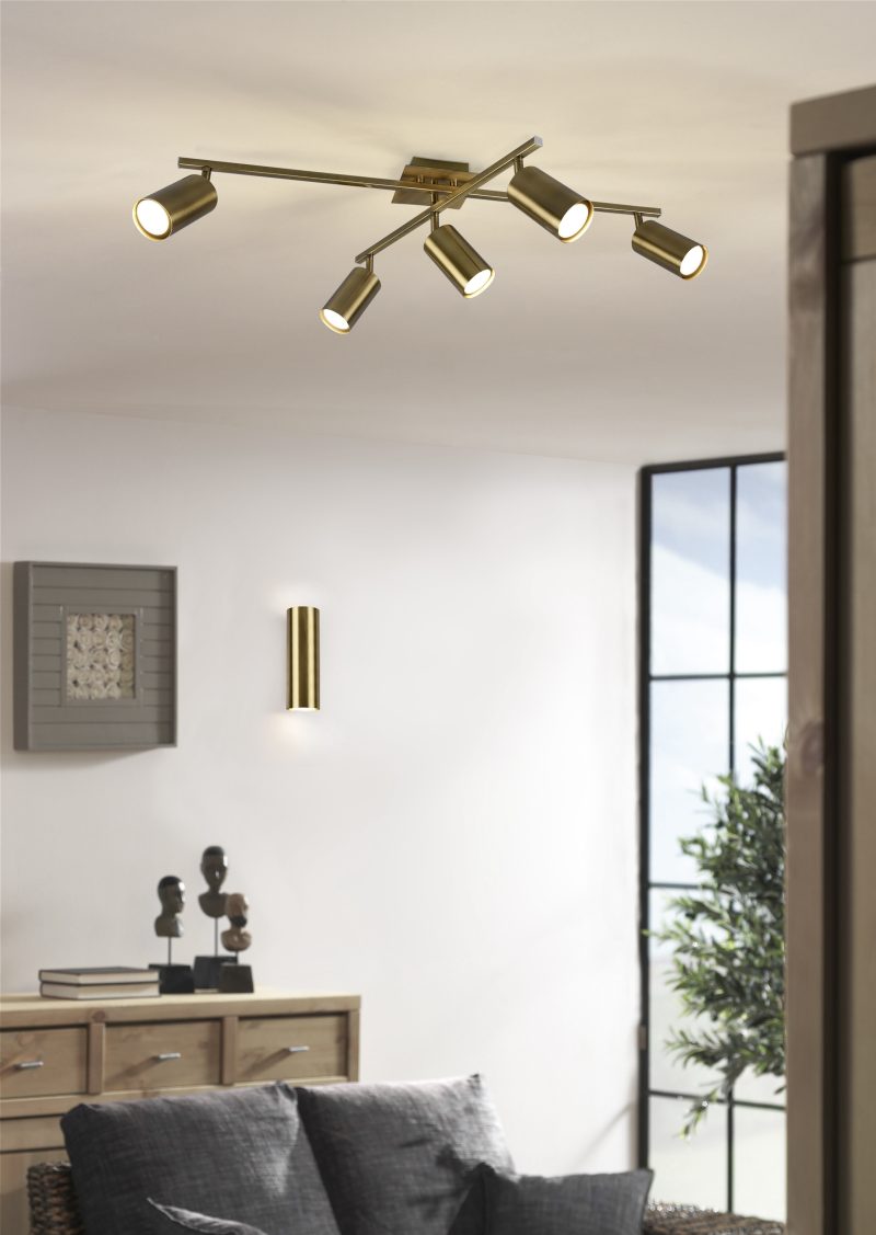 Moderne metalen bronzen wandlamp Marley - Afbeelding 2