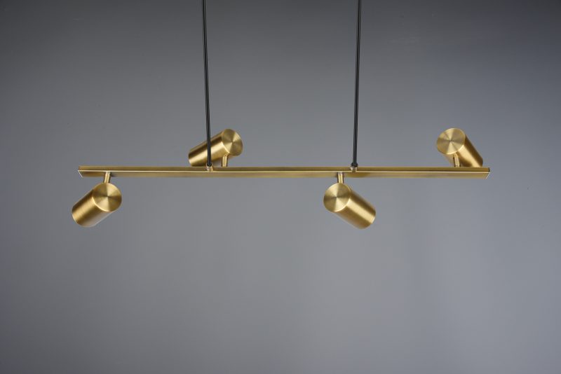 Moderne metalen hanglamp brons Marley - Afbeelding 3