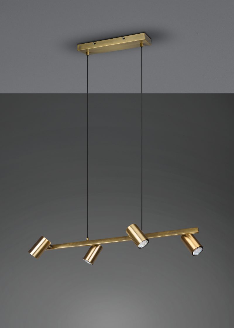 Moderne metalen hanglamp brons Marley - Afbeelding 4