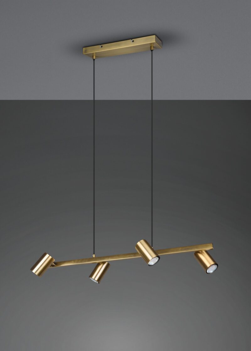 Moderne metalen hanglamp brons Marley - Afbeelding 4