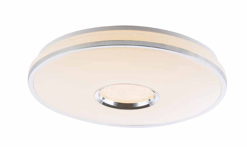 Moderne metalen plafondlamp wit Globo Rena - Afbeelding 4