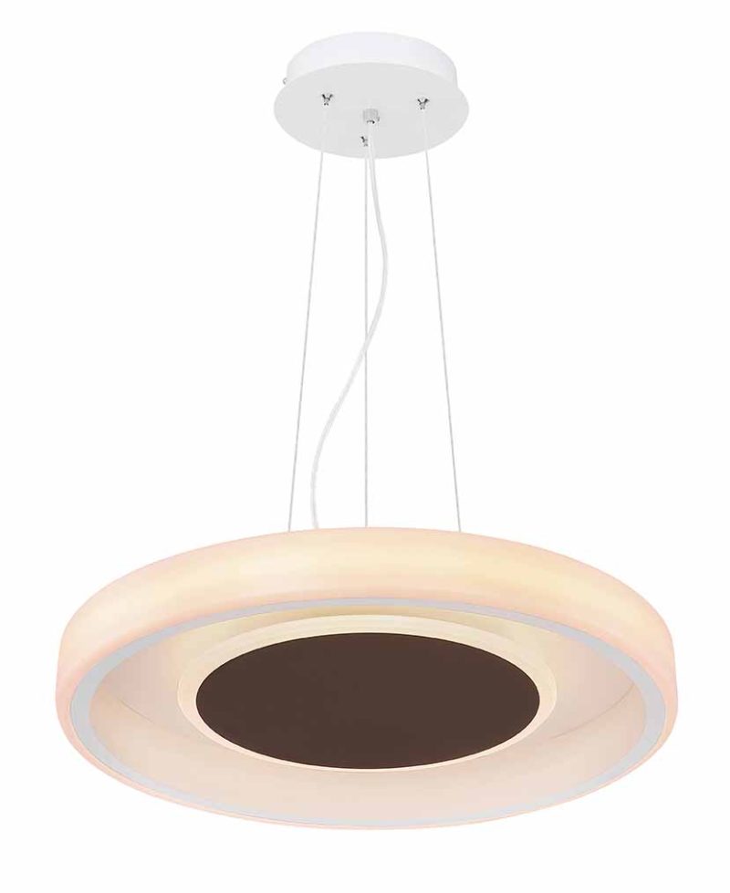 Moderne metalen witte hanglamp Globo Goffi - Afbeelding 3