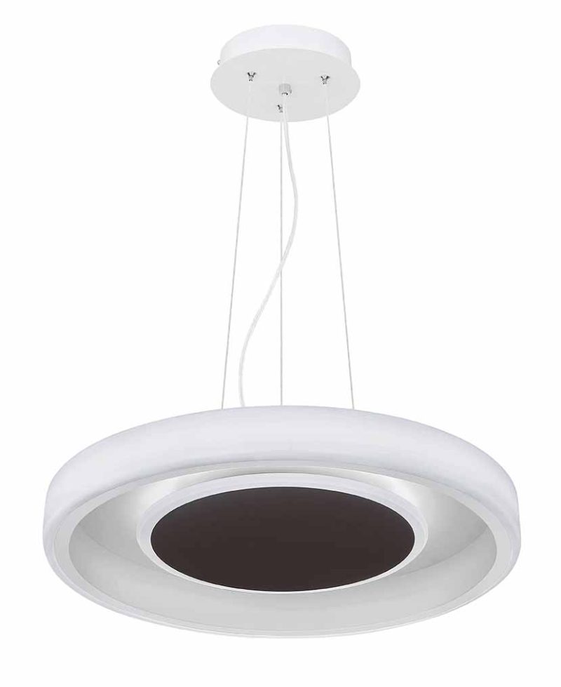 Moderne metalen witte hanglamp Globo Goffi - Afbeelding 4