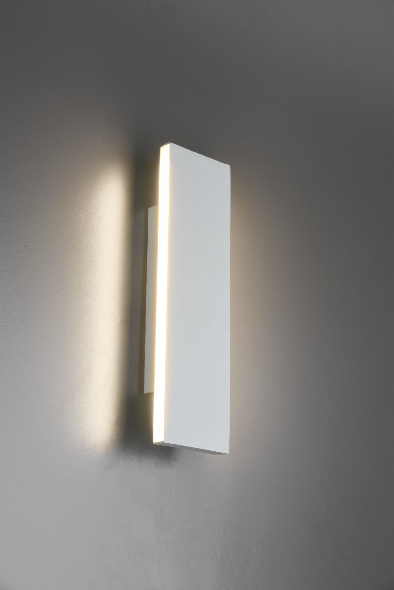 Moderne metalen witte wandlamp Concha - Afbeelding 2