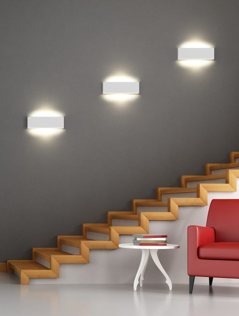 Moderne metalen witte wandlamp Concha - Afbeelding 6